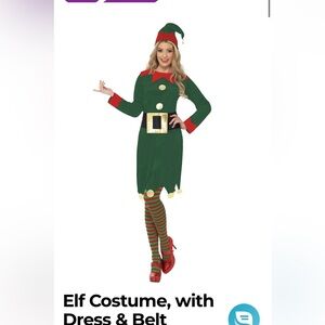 Elf Costume, with Dress & Belt